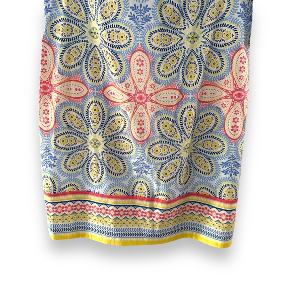 NWT London Times Multicolor Floral Mini Sleeveless Sundress Artsy Stretch Size 8 - Picture 3 of 10